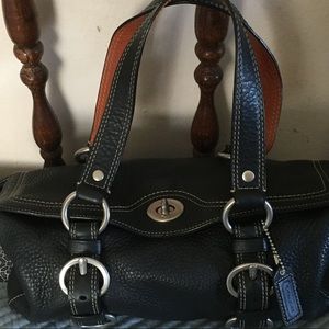Coach Bag Black Leather nwot